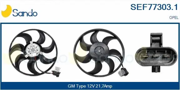 Fan, engine cooling (SEF77303.1)