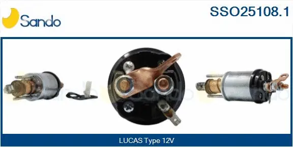 Solenoid Switch, starter (SSO25108.1)