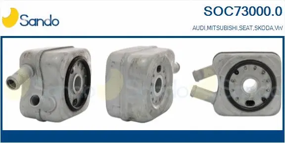 Oil Cooler, engine oil (SOC73000.0)
