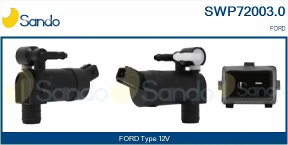 Washer Fluid Pump, window cleaning (SWP72003.0)