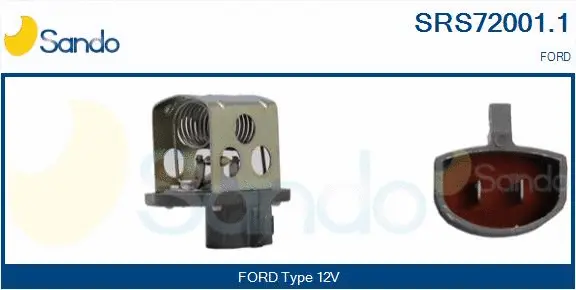 Series resistor, electric motor (radiator fan) (SRS72001.1)