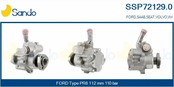 Hydraulic Pump, steering (SSP72129.0)
