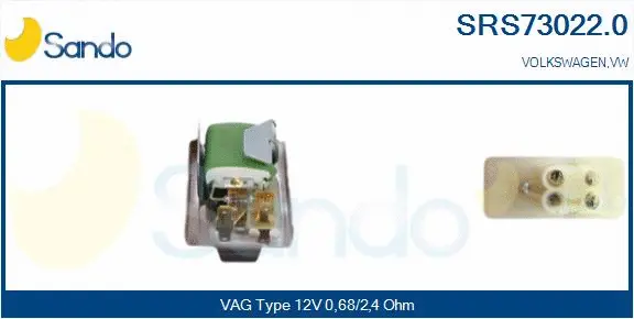 Resistor, interior blower (SRS73022.0)