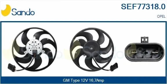 Fan, engine cooling (SEF77318.0)