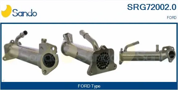 Cooler, exhaust gas recirculation (SRG72002.0)