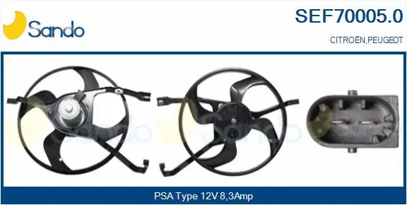 Electric Motor, radiator fan (SEF70005.0)