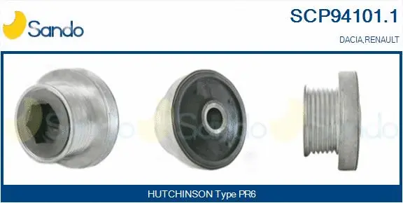 Belt Pulley, alternator (SCP94101.1)