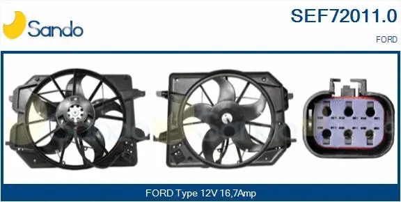 Electric Motor, radiator fan (SEF72011.0)