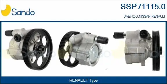 Hydraulic Pump, steering (SSP71115.0)