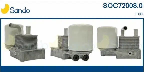 Oil Cooler, engine oil (SOC72008.0)