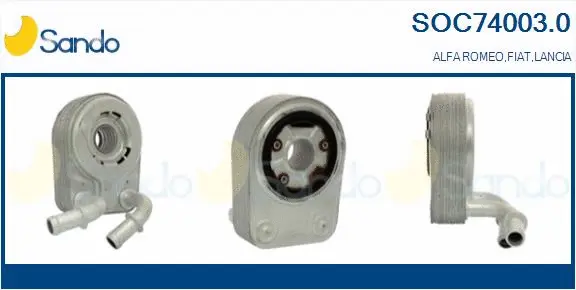 Oil Cooler, engine oil (SOC74003.0)