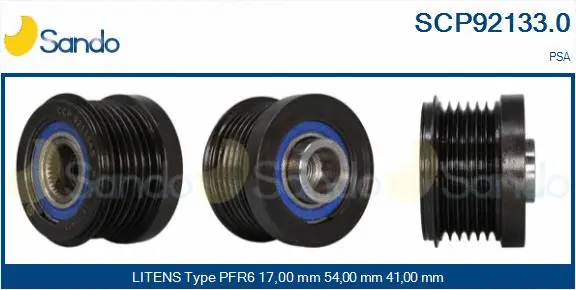 Belt Pulley, alternator (SCP92133.0)