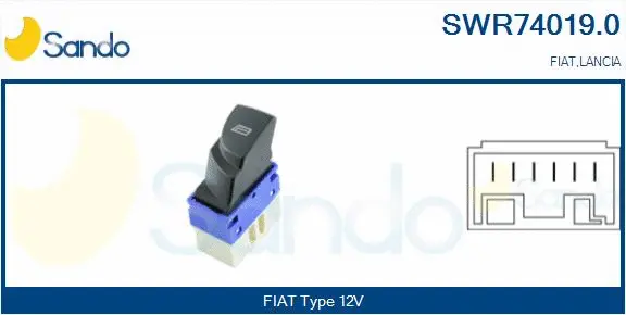Switch, window regulator (SWR74019.0)