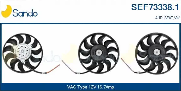 Fan, engine cooling (SEF73338.1)