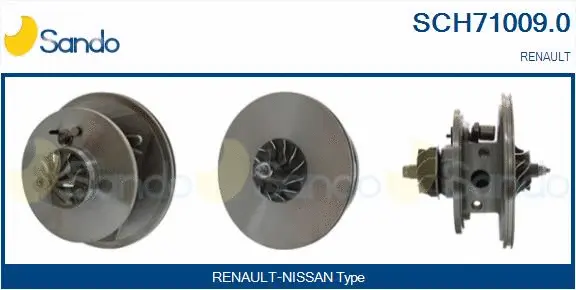 Core assembly, turbocharger (SCH71009.0)