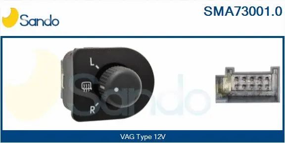 Switch, exterior rearview mirror adjustment (SMA73001.0)