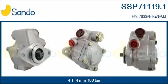 Hydraulic Pump, steering (SSP71119.1)