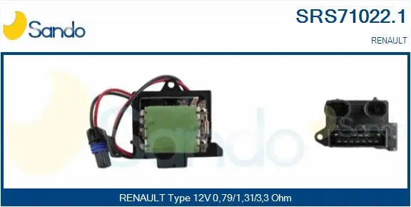 Resistor, interior blower (SRS71022.1)