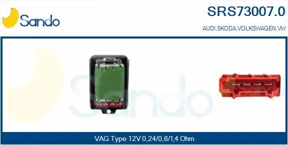 Resistor, interior blower (SRS73007.0)