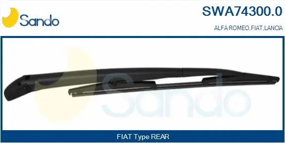 Wiper Arm, window cleaning (SWA74300.0)