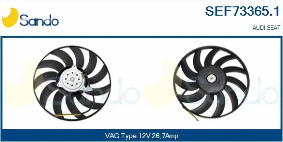Fan, engine cooling (SEF73365.1)