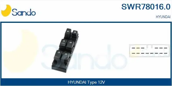 Switch, window regulator (SWR78016.0)