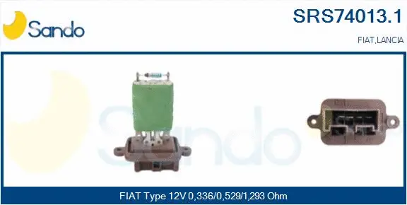 Resistor, interior blower (SRS74013.1)
