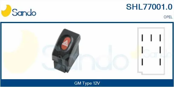 Hazard Warning Light Switch (SHL77001.0)