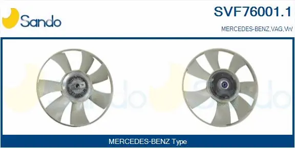 Clutch, radiator fan (SVF76001.1)