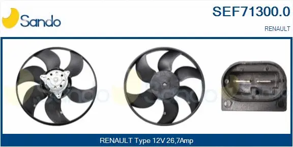 Fan, engine cooling (SEF71300.0)