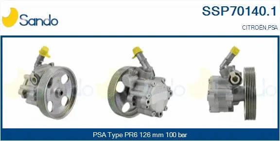 Hydraulic Pump, steering (SSP70140.1)