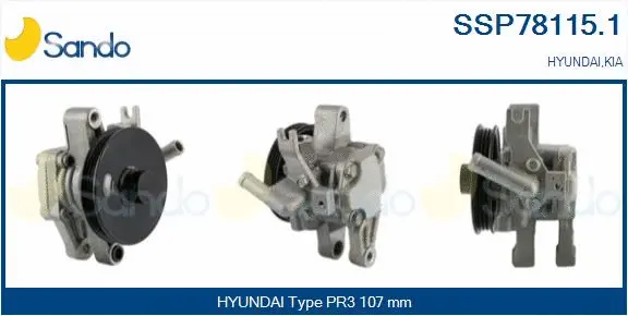Hydraulic Pump, steering (SSP78115.1)