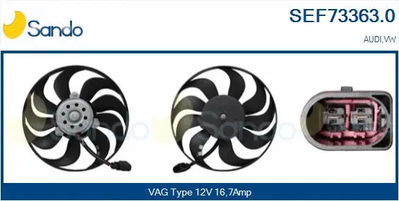 Fan, engine cooling (SEF73363.0)