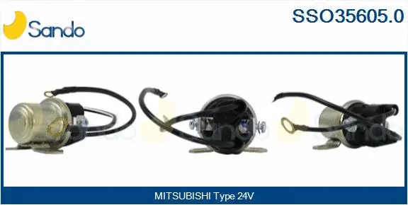 Solenoid Switch, starter (SSO35605.0)