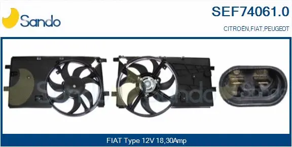 Electric Motor, radiator fan (SEF74061.0)