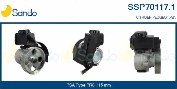 Hydraulic Pump, steering (SSP70117.1)
