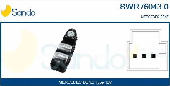 Switch, window regulator (SWR76043.0)