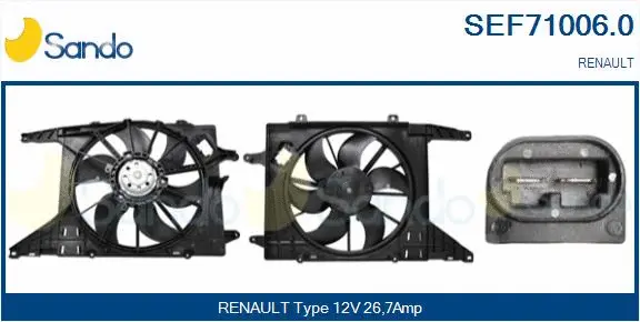 Electric Motor, radiator fan (SEF71006.0)