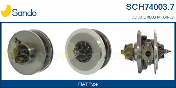 Core assembly, turbocharger (SCH74003.7)
