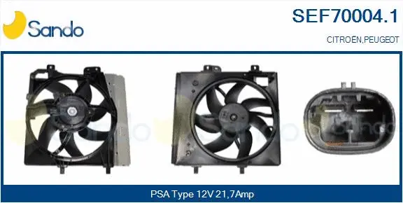 Electric Motor, radiator fan (SEF70004.1)