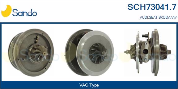 Core assembly, turbocharger (SCH73041.7)