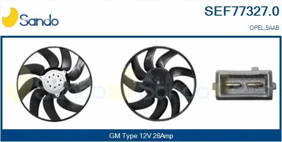 Fan, engine cooling (SEF77327.0)