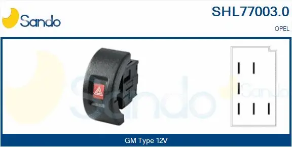 Hazard Warning Light Switch (SHL77003.0)
