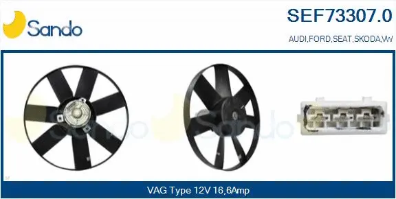 Fan, engine cooling (SEF73307.0)
