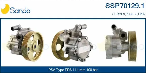 Hydraulic Pump, steering (SSP70129.1)