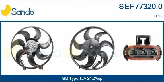 Fan, engine cooling (SEF77320.0)