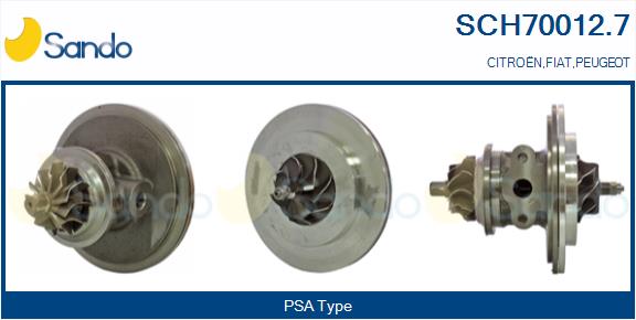 Core assembly, turbocharger (SCH70012.7)