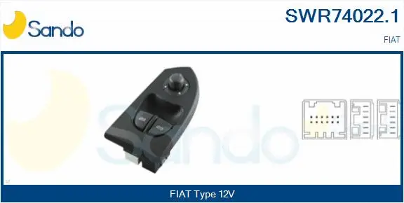 Switch, window regulator (SWR74022.1)