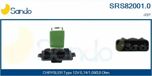 Resistor, interior blower (SRS82001.0)