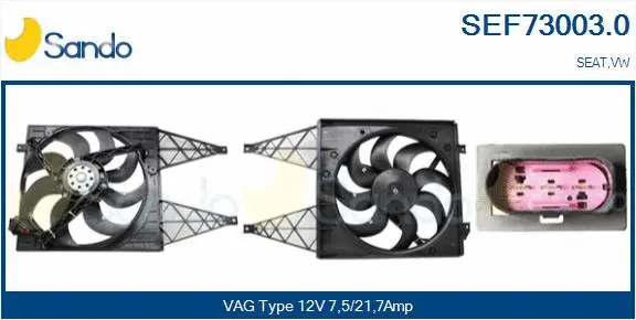 Electric Motor, radiator fan (SEF73003.0)